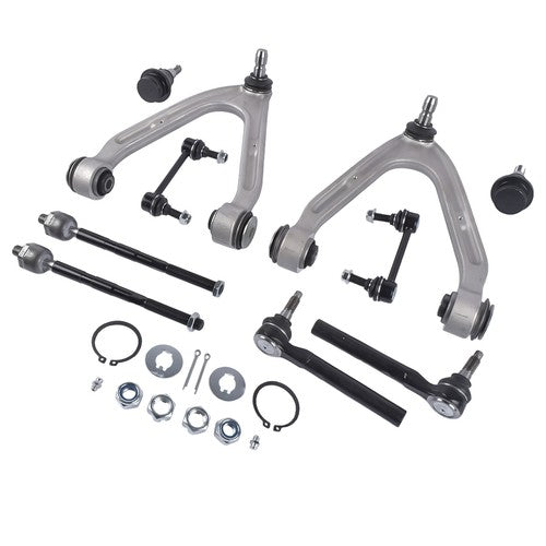 10Pcs Front Upper Control Arm w/Ball Joint Sway Bars Kit for Hummer H3 2007-2010