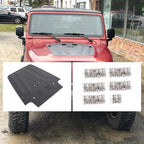 Aluminum Front Vented Louver Hood Panel for 1997-2002 Jeep Wrangler TJ