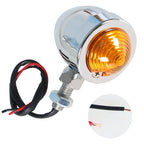 For Motorcycle Chrome Passing Driving Spot Fog Lamp Turn Signal Light