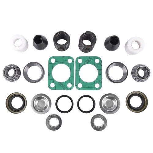 Front Axle King Pin Rebuild Kit For Dodge W250 W300 Bearing Bushing Spring Seal