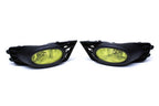 Yellow Lens Fog Lights Kit Front Bumper Grille for 09-11 for Honda Civic 4Dr