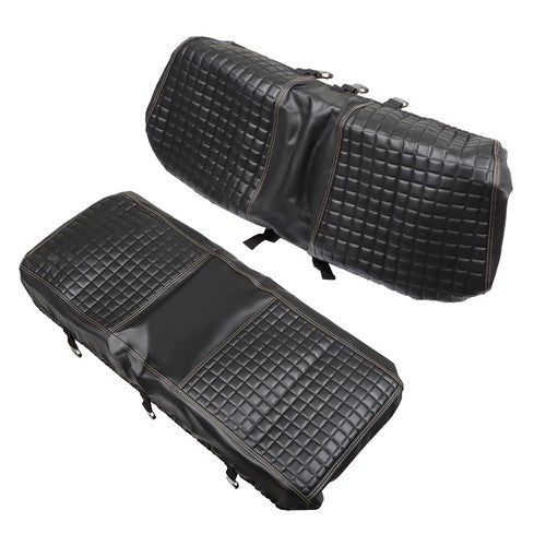Black Rear Seat Cover Kit Golf Carts For Club Car/E-Z-Go/Yamaha Universal Size