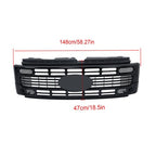 New Gloss Black Plastic Front Upper Grill Grille For Ford F250 XL/XLT 2023 2024