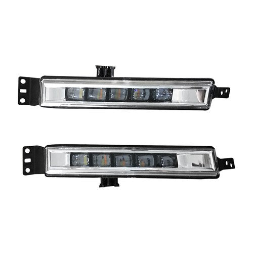 Front Upper Lower Grille LED Fog Lights Set for 2016 2017 for Honda Accord