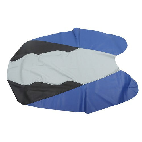 For Yamaha 05-09 VX110 Deluxe Waverunner Seat Cover Blue Grey Black Tri-Color