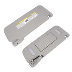 Pair Gray Sun Visors Right Left for Chevrolet Silverado GMC Sierra 2500HD 07-13