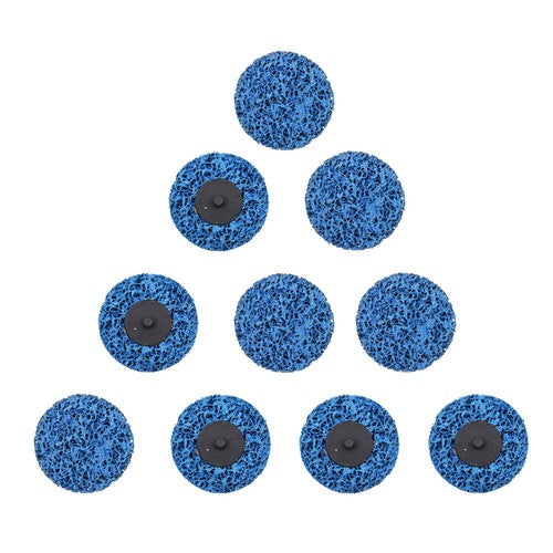 10 Pack 3" Blue Quick Change Easy Strip & Clean Discs For Paint Rust New
