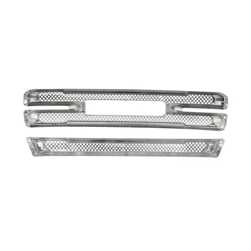 Front Grille Covers Grill Overlay Chrome for GMC Sierra 1500 SLT AT4 2019-2022