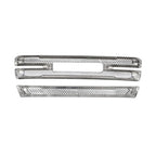 Front Grille Covers Grill Overlay Chrome for GMC Sierra 1500 SLT AT4 2019-2022