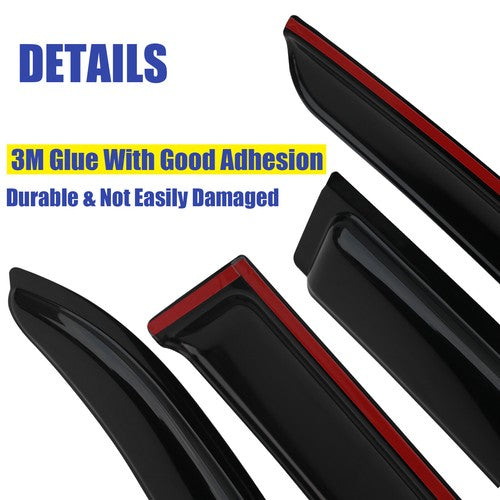 Window Trim Visors Rain Guard Deflector for 2003-2007 for Honda Accord Sedan