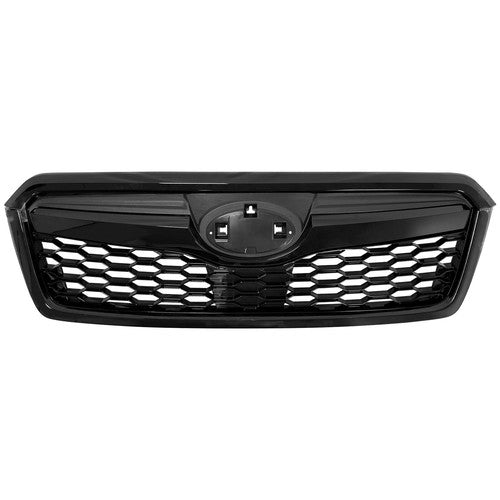 Gloss Black Upper Grille Honeycomb Grill Assembly for 2014-2018 for Subaru Forester