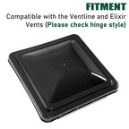 14x14 RV Replacement Roof Vent Cover for Camper Trailer Black