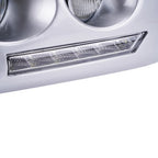 Chrome LED Bumper Fog Light DRL W/Wiring+Bulbs 2pc for Toyota Fj Cruiser 2007-14