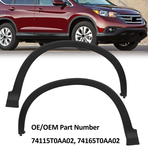 Front Fender Flare Trim Molding Wheel Arch for 2012-2016 Honda CR-V LH&RH