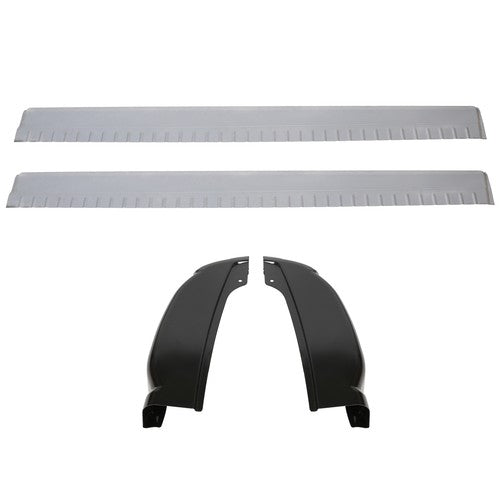 Inner And Outer Rocker Panels With Cab Corners For 99-07 Chevy Silverado 4dr Ext Cab