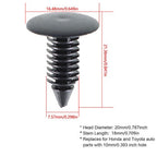 100Pcs 8mm Dia Hole Plastic Rivets Fasteners Brand New For Auto Bumper Fender