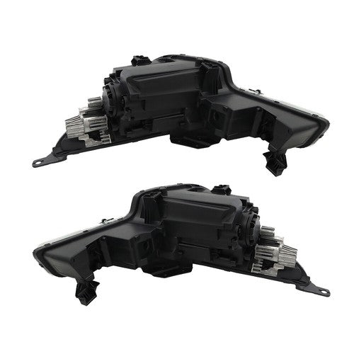 Headlights Replacement For Hyundai Elantra 2021-2022 LH+RH Clear Black Halogen