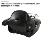 King Trunk Pack Backrest Mount Rack For Harley Davidson Touring Road Glide 2014+
