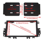 Double Din Stereo Radio Install Dash Kit with Antenna Adapter Wire Harness for GMC