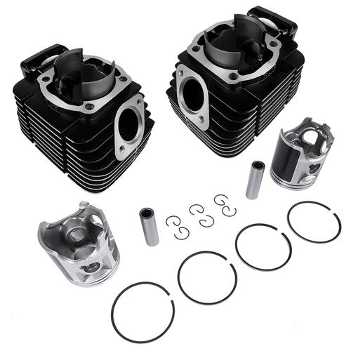Cylinder Rebuild Kit + Piston Rings Pistons Wrist Pins Circlips for Yamaha RD350