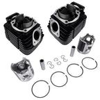 Cylinder Rebuild Kit + Piston Rings Pistons Wrist Pins Circlips for Yamaha RD350