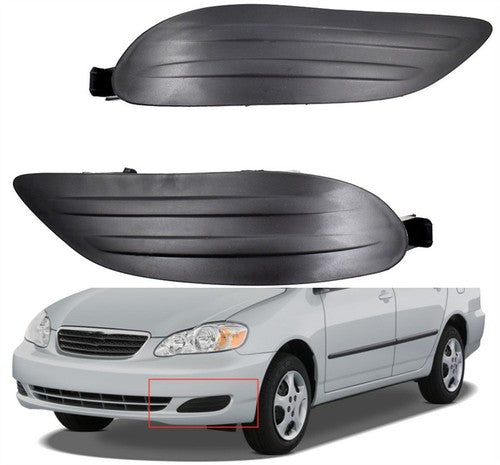Left + Right Fit For Toyota Corolla 2005-2008 1.8L Fog Light Lamps Cover Insert