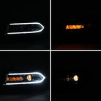 Left Driver Side Headlight Projector Assembly for Dodge Charger 2015 2023 Black