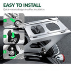 King Trunk Pack Backrest Mount Rack For Harley Davidson Touring Road Glide 2014+