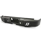 Black Steel Rear Bumper with LED Lights for 2015-2019 GMC Sierra 2500HD 3500HD