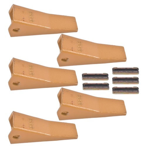 23 230 Series 230S Bucket Teeth with 23TF/23FP Flex Pins for Excavator 5 Piece