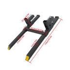 43" Pallet Forks Clamp On Tractor Forks w/Adjustable Bucket Forks 2000lbs