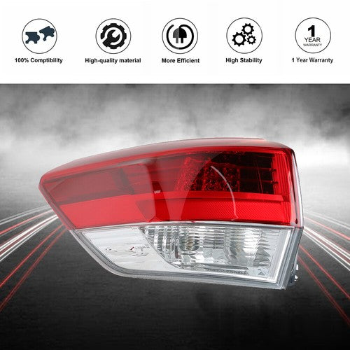 Driver/LH Side For 2017-2019 Toyota Highlande Outer Brake Lamp Tail Light Rear