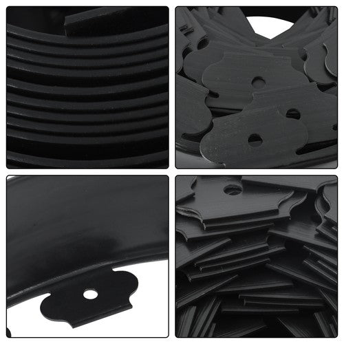 No-Dig Garden Edge Lawn Border L-shaped Landscape Edging Border Kit 33 FT
