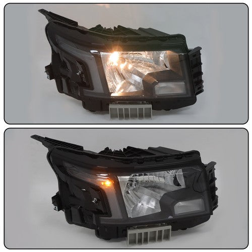 Headlight Replacement For Nissan Frontier 2022-2023 RH Side Clear Black Halogen