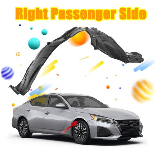 638406CA0A Right Front Fender Liner Passenger Side for Nissan Altima 2019-24