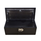 30 Inch Cuboid Black Aluminum Under Storage Tool Box For Trailer Pickup Truck
