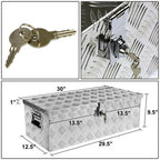 30" Aluminum Truck Pickup ATV Camper Tool Box Trailer Flatbed RV Storage w/ Lock