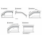 Fit For 2008-12 Honda Accord Sedan Window Visors Deflector Guard NEW Visor Guard