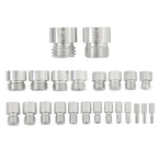 Nut and Bolt Gauge 23 Metric & 21 Inch 44 Pcs Nut and Bolt Thread Checker in Box