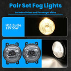 For 2015-2018 Jeep Renegade Front Clear Lens Fog Lights Bumper Lamp Replacement