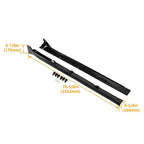 Side Skirt Extension for 16-2020 Honda Civic 4dr Sedan LX EX Si Blk Type R Style
