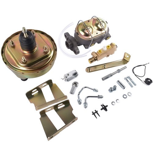 8" Brake Booster Conversion Kit for 1960-66 Chevy C10 C20 Pickup Zinc Disc/Drum