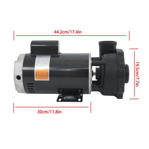 5HP Spa Pump 230V Two-Speed Spa Pump System 3722021-1D 56Y-Frame Black