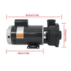 5HP Spa Pump 230V Two-Speed Spa Pump System 3722021-1D 56Y-Frame Black