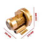 New Regenerative Blower 220V-480V 3 Phase 1.5 Kw 60Hz -210 mBar Vacuum 1-1/2"