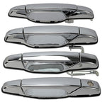 Chrome Door Handles Left Right for Chevy Tahoe Yukon Sierra Denali 07-13 4Pack