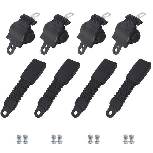 4Sets 42" Golf Cart Seat Belts Lap Set Retractable Fits For EZGO/Yamaha/Club Car
