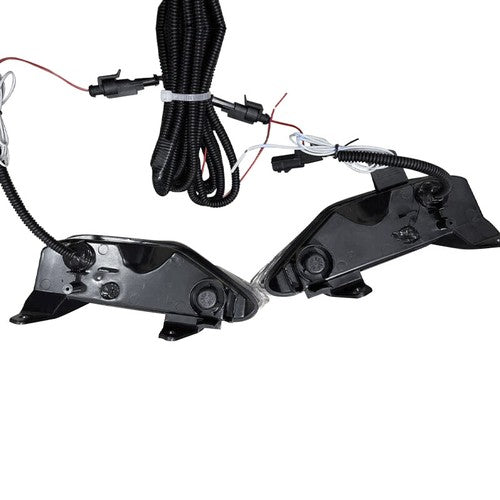 LED Fog Lights Double Color DRL Turn Signal Lamp Pair for Infiniti Q50 14-17