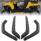 Set of 4 PCS Fender Flares for Polaris RZR 800 2008-2010 Snap On Black Plastic