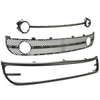 Bumper Kit For 01 2005 Beetle Front Valance Grille Assembly Bumper Trim 3 Piece